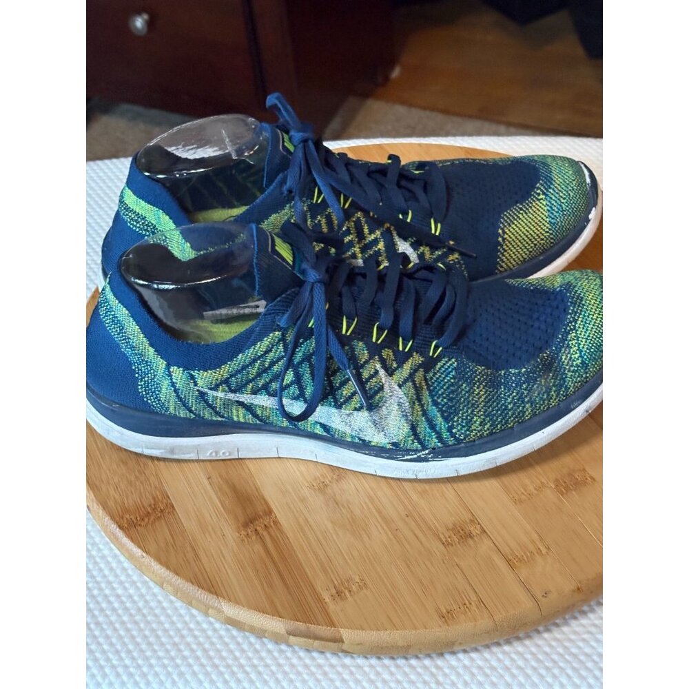 Nike Free 4.0 Flyknit Blue size 11.5 - Picture 4 of 6